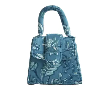 Синяя глубина блокчейн сумка Chiq Премиум роскошные женские мини-сумки, изготовленные в Индии, от индийского производителя и экспортера