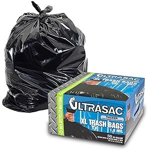 Bolsas de Basura Industriales Ultrasac de Gran Capacidad, 39 Galones, Negras - Product Image 2