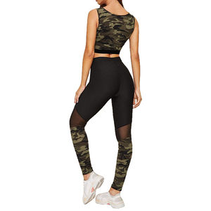 Conjuntos de Yoga para Mujer en Venta en Línea, Precio Muy Razonable y Económico, Transpirables, Color Sólido, Cintura Alta, MOQ Bajo, Alta Calidad - Product Image 3