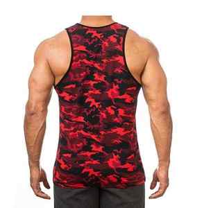 เสื้อกล้ามผู้ชายผ้าฝ้าย100% แห้งเร็วระบายอากาศได้ดีดีไซน์ใหม่ล่าสุดปรับแต่งขนาดได้ - Product Image 5