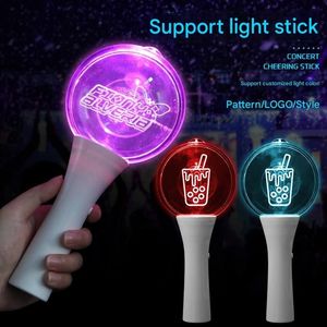 Customizable 15-Color Acrylic LED Handheld Glow Sticks - Reusable Party Lights for Concerts Music Festivals Celebrity Support - Product Image 5