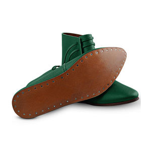 Medieval Viking Style Genuine Leather Ankle <b>Shoes</b> Handmade Stage Performance Reenactment Footwear OEM Custom Service - Product Image 6