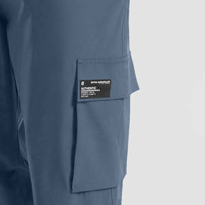 Pantalon de golf baggy taille haute pour homme, coupe micro-ajustée, taille XL, en tissu tissé léger, logo personnalisable, gris foncé, idéal pour l'été et le printemps - Product Image 5
