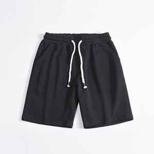 Pantalones cortos de gimnasio para hombre OEM 100% algodón polar 5 pulgadas entrenamiento francés Terry Carg alto recto logotipo personalizado Casual peso pesado plano - Product Image 6