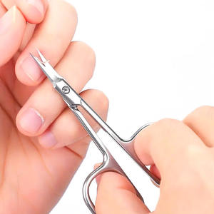 Ciseaux de manucure pédicure incurvés en acier inoxydable de haute qualité personnalisés avec lame droite pour le soin des ongles des cuticules - Product Image 4