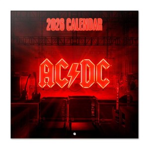 Calendrier en papier imprimé AC/DC 2026 pour usage de bureau, promotion horloge, cadre photo - Product Image 1