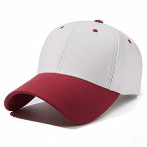 Gorra de Béisbol Casual de 5 Paneles para Parejas, Personalizable, de Algodón Puro, con Bloques de Color, Protección Solar, Letra Bordada y Detalle de Puntos - Product Image 5