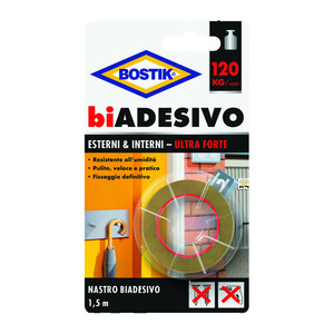 Bostik Nastro Biadesivo per Interni ed Esterni M.1,5x19mm - Product Image 1