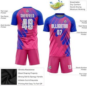 ชุดเล่นฟุตบอลผ้าโพลีเอสเตอร์100% เด็กเครื่องแบบมืออาชีพสีพื้นสไตล์ใหม่ล่าสุด - Product Image 3