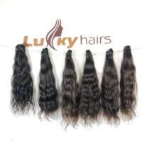 Extensions de cheveux humains naturels vierges indiens Remy, cuticules alignées, double trame machine, 100g, qualité temple, vente en gros, prix usine