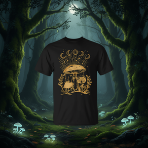 Goblincore <b>Aesthetic</b> Dark Academia Mushroom-Themed Cottagecore Tank <b>Top</b> T-Shirt Promotional Product - Product Image 2