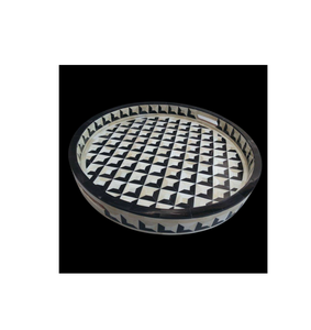 Nouveau design de service en incrustation d'os de qualité supérieure et de bonne couleur plateau de service en incrustation d'os d'Inde - Product Image 3