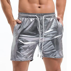 Short décontracté décoré vintage en coton pour hommes de 5 pouces avec fermeture à cordon en tissu respirant à séchage rapide et taille moyenne - Product Image 2