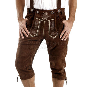 Hommes du fabricant professionnel Lederhosen Design personnalisé motif solide bas quantité minimale de commande nouveau Stock du Pakistan - Product Image 1