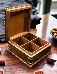 กล่องมาซาลาที่ใส่เครื่องเทศแบบมินิมอลสำหรับกล่องเครื่องเทศในครัวแบบชนบทพร้อมภาชนะบรรจุมาซาลาแบบมีหลายช่อง - Product Image 4