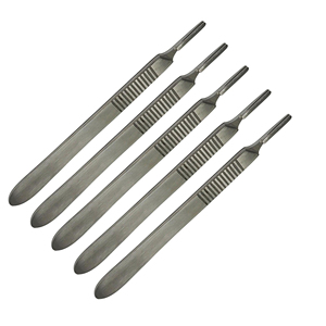 BP Handle NO 3 4 Blade scalpel สเตนเลสคุณภาพสูงการรับรองมาตรฐาน ISO มีดผ่าตัด - Product Image 1