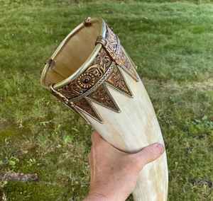 เขาวัวธรรมชาติใน100% โบราณแตรโบว์ลิ่งเขาควายขัดเงาแบบคลาสสิกสินค้าขายดี - Product Image 1