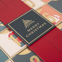 Ramadan Date Rouge à Lèvres Noël Chocolat 30 Jours Calendrier de l'Avent Coffret Cadeau Golf Coffret Cadeau Maison Ensemble Cosmétique Boîte Papier