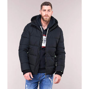 Vestes matelassées en toile à capuche personnalisées, imperméables et chauffantes, de qualité supérieure, écologiques, avec logo frontal, style streetwear, pour hommes, hiver - Product Image 2