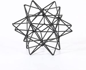 Elegant Nordic Wooden Geometric Metal Sculpture Abstract Art Decor Home <b>Wall</b> <b>Table</b> Handicraft Elegant Sphere Christmas - Product Image 1