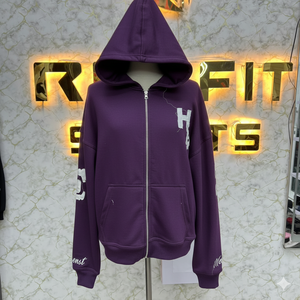 Sweat à capuche personnalisé avec fermeture éclair, coupe parfaite, meilleur matériau, impression en relief, fabrication en usine, prix bas, sweat à capuche pour hommes, sweat à capuche pour hommes - Product Image 1