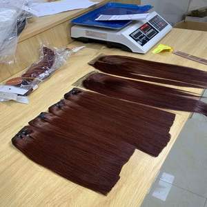 ชุดบ๊อบสั้น Ombre สีดำ/ สีเหลือง/สีแดงที่มีคุณภาพสูงกระดูกตรงต่อผมสำหรับผู้หญิงสีดำหนาสุดขายผม - Product Image 5