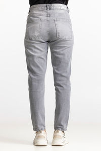 Pantalones Vaqueros Básicos Grises para Mujer 2026, de Alta Calidad, Transpirables, Sostenibles, Talla Grande, Precio Bajo, Venta al por Mayor para la Temporada de Invierno - Product Image 4