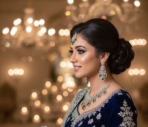 Ensemble collier et boucles d'oreilles de mariage royal de haute qualité avec un savoir-faire de qualité supérieure pour les bijoux de mariée d'un fournisseur indien - Product Image 1