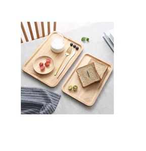 Plateau de service en bois de luxe dernier produit plateau en bois forme personnalisée petit-déjeuner et plateau de service meilleure vente - Product Image 5