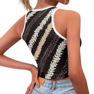 Wholesale Custom Women's <b>Knitted</b> <b>Tank</b> <b>Tops</b> Sleeveless Cotton Casual Summer <b>Tops</b> Streetwear OEM ODM Factory Plus Size Available - Product Image 3