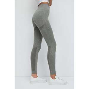 Leggings Largos Casuales de Cintura Media, Sin Costuras, Moldeadores, 100% Poliéster, Para Todas las Temporadas - Product Image 4