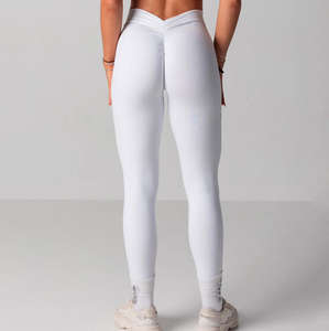 Nouveaux leggings de sport en nylon à taille haute pour la salle de sport, avec effet push-up, dos croisé en V, pour le yoga, 2026 - Product Image 6