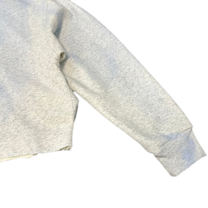 เสื้อกันหนาวมีฮู้ดสำหรับผู้ชายเสื้อครอปคอลูกเรือผ้าฝ้าย100% 450gsm พิมพ์โลโก้ได้ตามต้องการ - Product Image 2