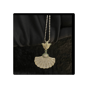 Colgante de oro de 18K para boda, pendiente de diamante natural hecho en diamantes naturales en oro amarillo de 14kt, joyería de diamantes de último diseñador, joyería de moda - Product Image 1