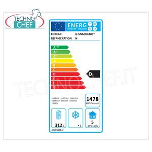Equipo de Refrigeración Comercial Forcar G-SNACK4200TN, Refrigerador de 4 Puertas con Protector Trasero, 449 Litros, Temperatura Ventilada de -2/+8°C - Product Image 3