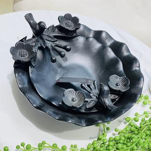 ชามใส่น๊อตสำหรับอาหารเย็นชามช็อคโกแลตขนาดใหญ่พร้อมที่จับดีไซน์ปีกทรงกลม - Product Image 6