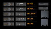 AVMATRIX TB-P51 Estación de Captura y Reproducción 3G-SDI de 5 Canales, Ultra-rápida de 40 Gbps, 60 W PD para Transmisión en Vivo VMix OBS