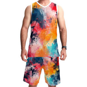 ชุดบาสเก็ตบอลชุดเครื่องแบบระบายอากาศพร้อมชุดโลโก้คลับขนาดใหญ่พิเศษออกแบบได้ตามต้องการ - Product Image 1