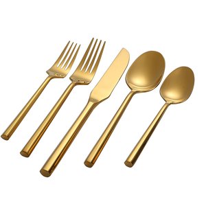 Wholesale Luxury Antique Handle Stainless Steel Flatware <b>Set</b> Vintage Silverware with Pattern Small Size <b>Tea</b> Weddings <b>Silver</b> Gold - Product Image 3