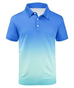 Camiseta de Golf Personalizada para Hombre al por Mayor OEM, Transpirable, Absorbente de Humedad, de Algodón, Estilo Casual, Tejida y Estampada - Product Image 5