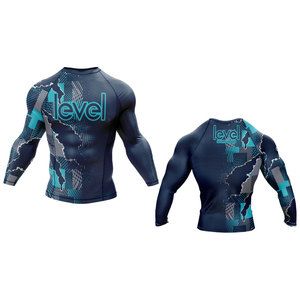 เสื้อรัดกล้ามเนื้อ MMA สำหรับผู้ชายขายดีที่สุด ผลิตจากผ้าสแปนเด็กซ์/ไนลอน ระบายอากาศได้ดี เหมาะสำหรับออกกำลังกาย - Product Image 1