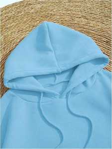 Sudadera con capucha de forro polar grueso con doble cremallera para hombre, estilo urbano, precio competitivo, venta al por mayor - Product Image 3