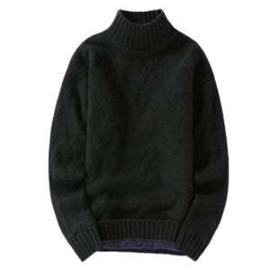 <b>Mens</b> stylish knitted slim fit <b>pullover</b> turtleneck sweater breathable soft fabric warm comfortable modern fashion winter wear - Product Image 2