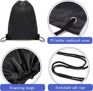 Promotional Gift Travel Recycled Unisex <b>Nylon</b> High Quality Draw String <b>Backpack</b> High Quality in Pakistan - Product Image 6