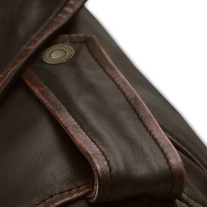 Chaquetas de cuero de ropa de calle de alta calidad Chaqueta de cuero de estilo de calle alta Nueva chaqueta de invierno de cuero con logotipo personalizado de moda para hombres - Product Image 4