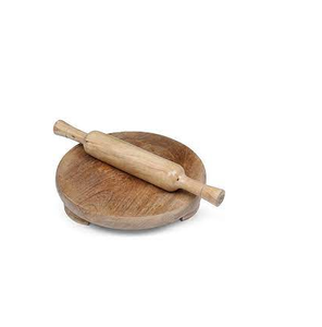 Planche à pâtisserie sans danger pour les aliments et utilisation pour les rouleaux à pâte à pizza et la forme ronde et la poignée en bois - Product Image 3