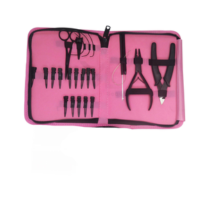 Kit d'outils professionnels de haute qualité en acier inoxydable pour extensions de cheveux, personnalisable avec logo et étiquetage sur mesure, modèle 2026 - Product Image 3