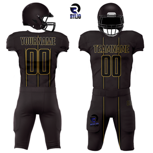 Ensemble de maillots et pantalons de football américain personnalisés de qualité supérieure Pro Stitch Tackle Twill Respirant Team Uniform OEM Factory - Product Image 5