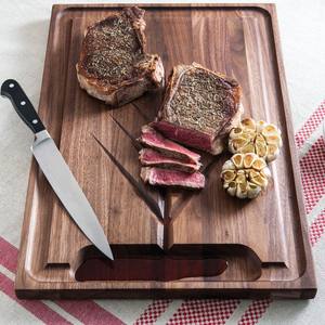 Grande planche à découper en bois rectangulaire la plus vendue fabriquée en Inde avec le dernier essentiel de la cuisine imprimé de logo personnalisé - Product Image 6