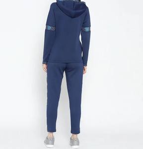 ชุดวอร์มออกกำลังกาย2ชิ้นแบบสวมหัวสำหรับผู้หญิงชุดวอร์มใส่วิ่งโลโก้ออกแบบได้ตามต้องการ - Product Image 4